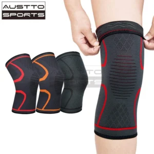 Austto 1PC Knee Guard Knee Support Braces Compression Protection Sleeves for Running Basketball Squats Fitness Workouts